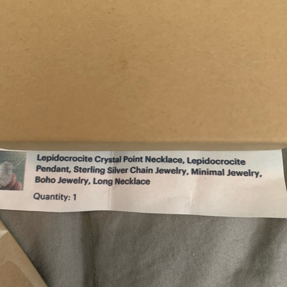 Lepidolite Crystal Point Necklace - Picture 2 of 6